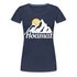 Bayern Berge Alpen Heimat Hoamat Frauen Premium T-Shirt - Navy