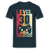 Gamer 30. Geburtstag Zocken Level 30 Unlocked Geschenk T-Shirt - Navy