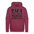 Papa am Tag Gamer in der Nacht Vater Geschenk Hoodie - Bordeaux