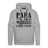 Papa am Tag Gamer in der Nacht Vater Geschenk Hoodie - Grau meliert