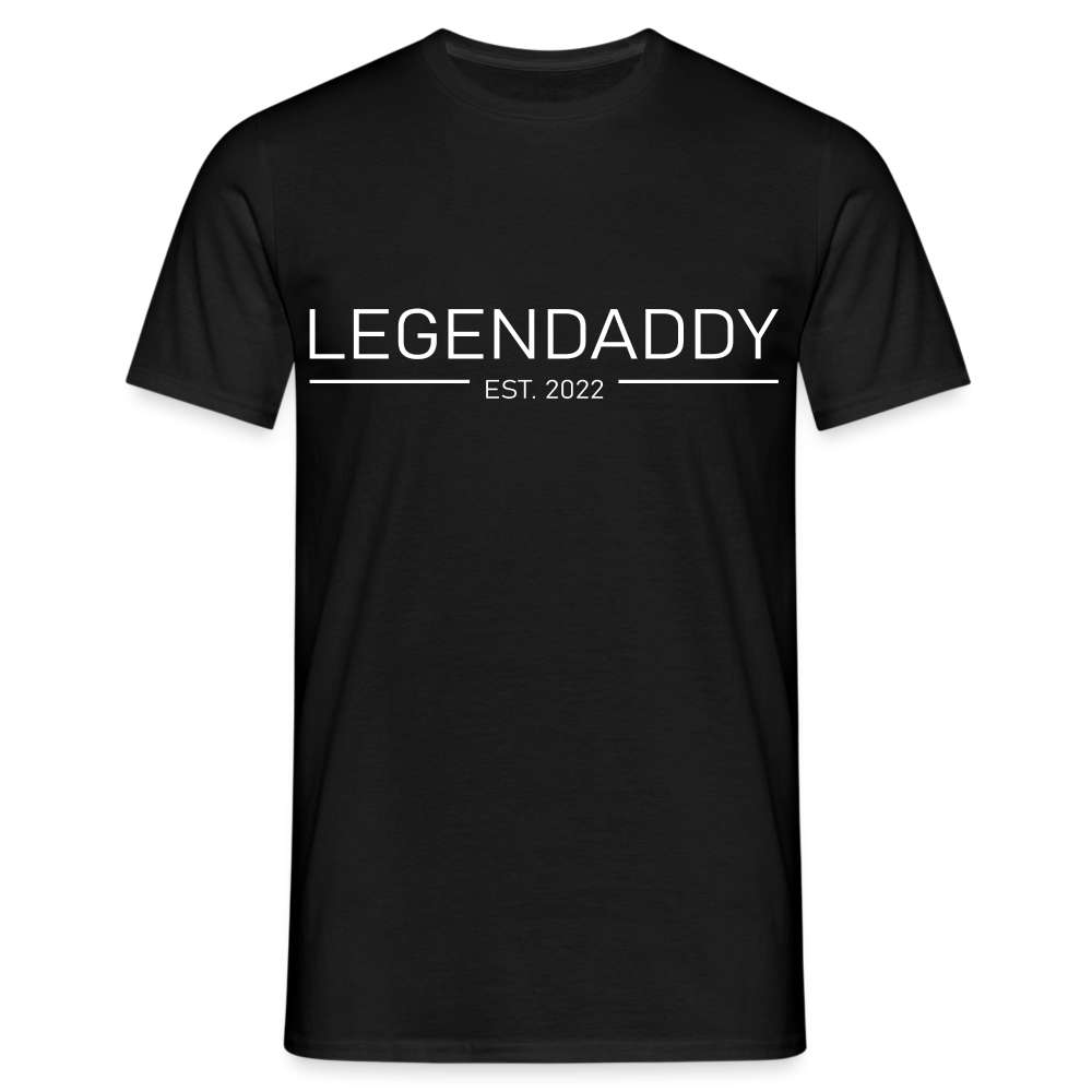 Papa Vatertag Legendaddy 2023 Geschenk T-Shirt - Schwarz