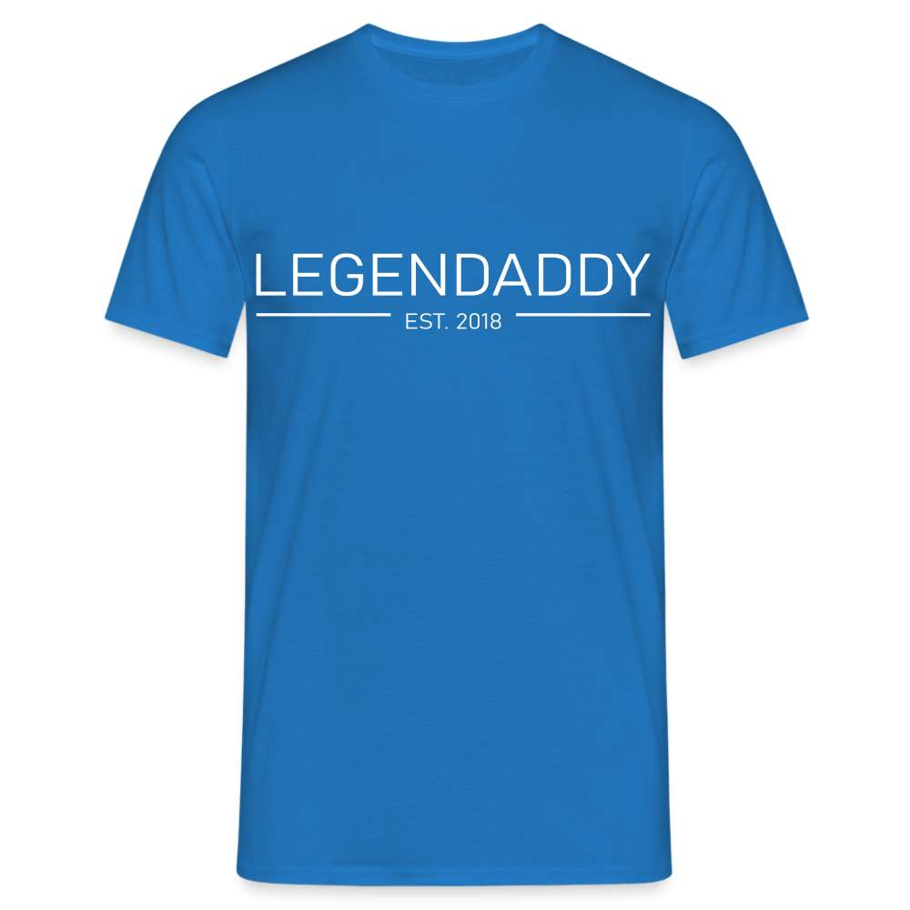 Papa Vatertag Legendaddy 2018 Geschenk T-Shirt - Royalblau