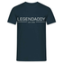 Papa Vatertag Legendaddy 2018 Geschenk T-Shirt - Navy