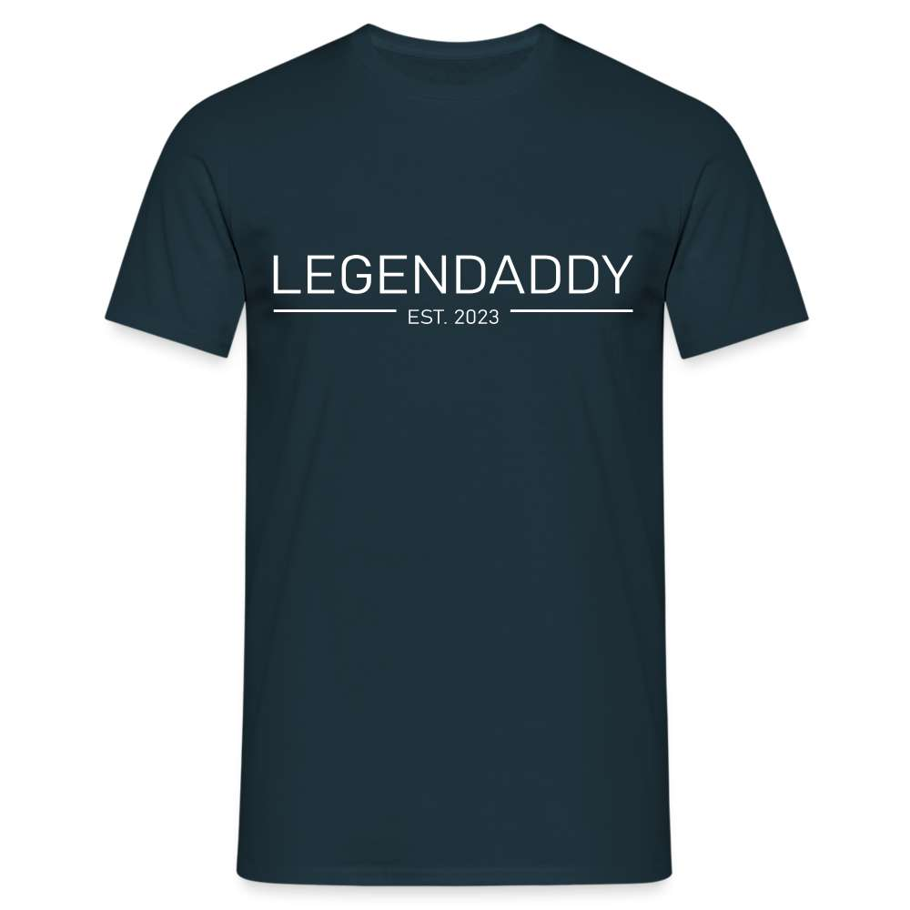 Papa Vatertag Legendaddy 2023 Geschenk T-Shirt - Navy