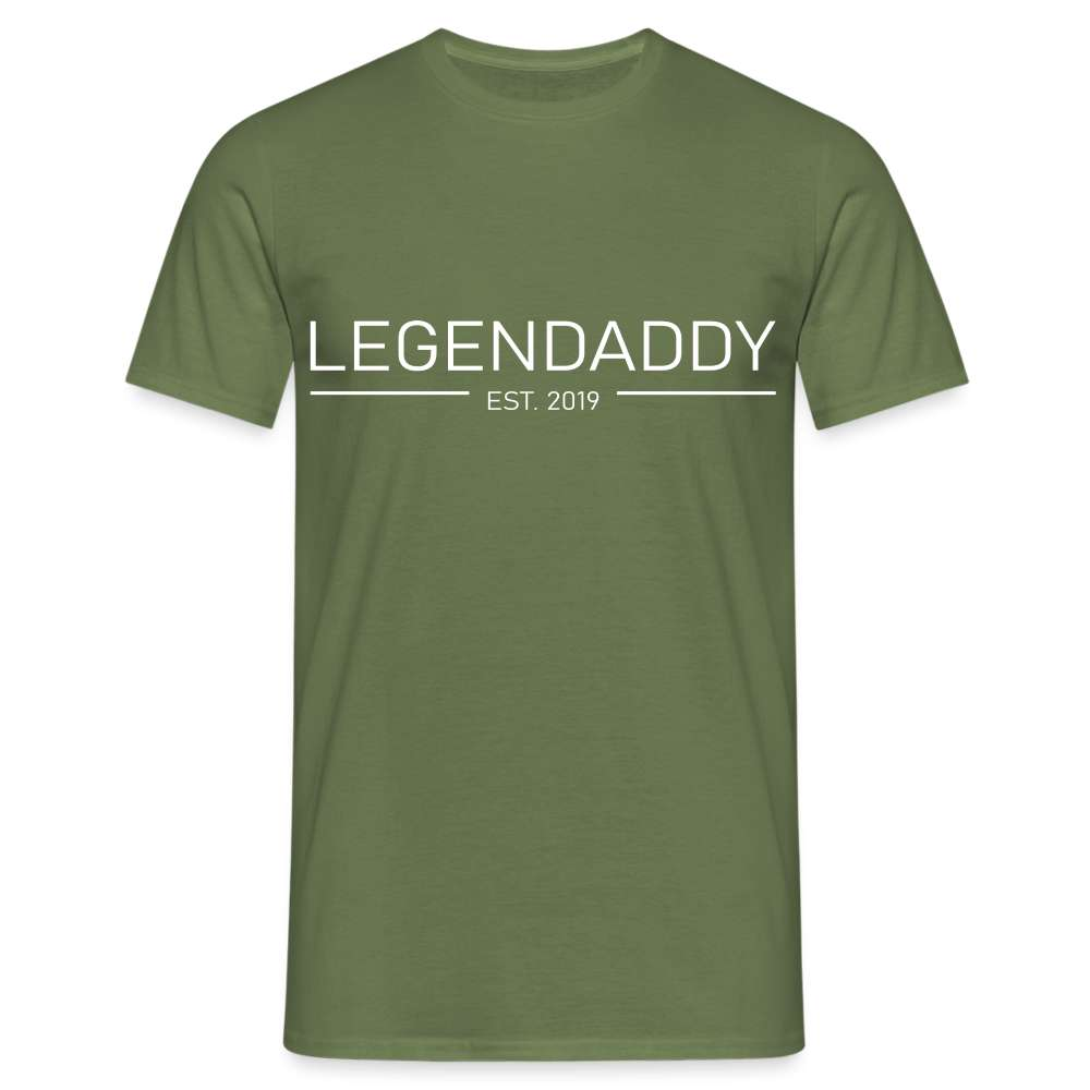 Papa Vatertag Legendaddy 2019 Geschenk T-Shirt - Militärgrün