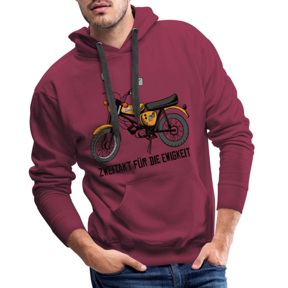 Simpson S51 IFA DDR Moped Nostalgie Ostalgie Hoodie - Bordeaux