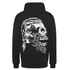 Wikinger Totenkopf Rückendruck Hoodie - Schwarz