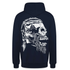 Wikinger Totenkopf Rückendruck Hoodie - Navy