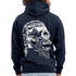 Wikinger Totenkopf Rückendruck Hoodie - Navy