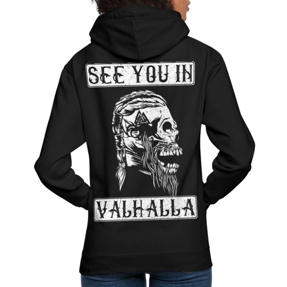 Wikinger Totenkopf - See You In Valhalla - Hoodie - Schwarz