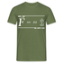 May the Force (F=m*dv/dt) Be with You Lustiges Wissenschaftler Physics Science T-Shirt - Militärgrün