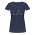 Küchenmaschine Mix Thermo Herzschlag Lustiges Fan Frauen Premium T-Shirt - Navy